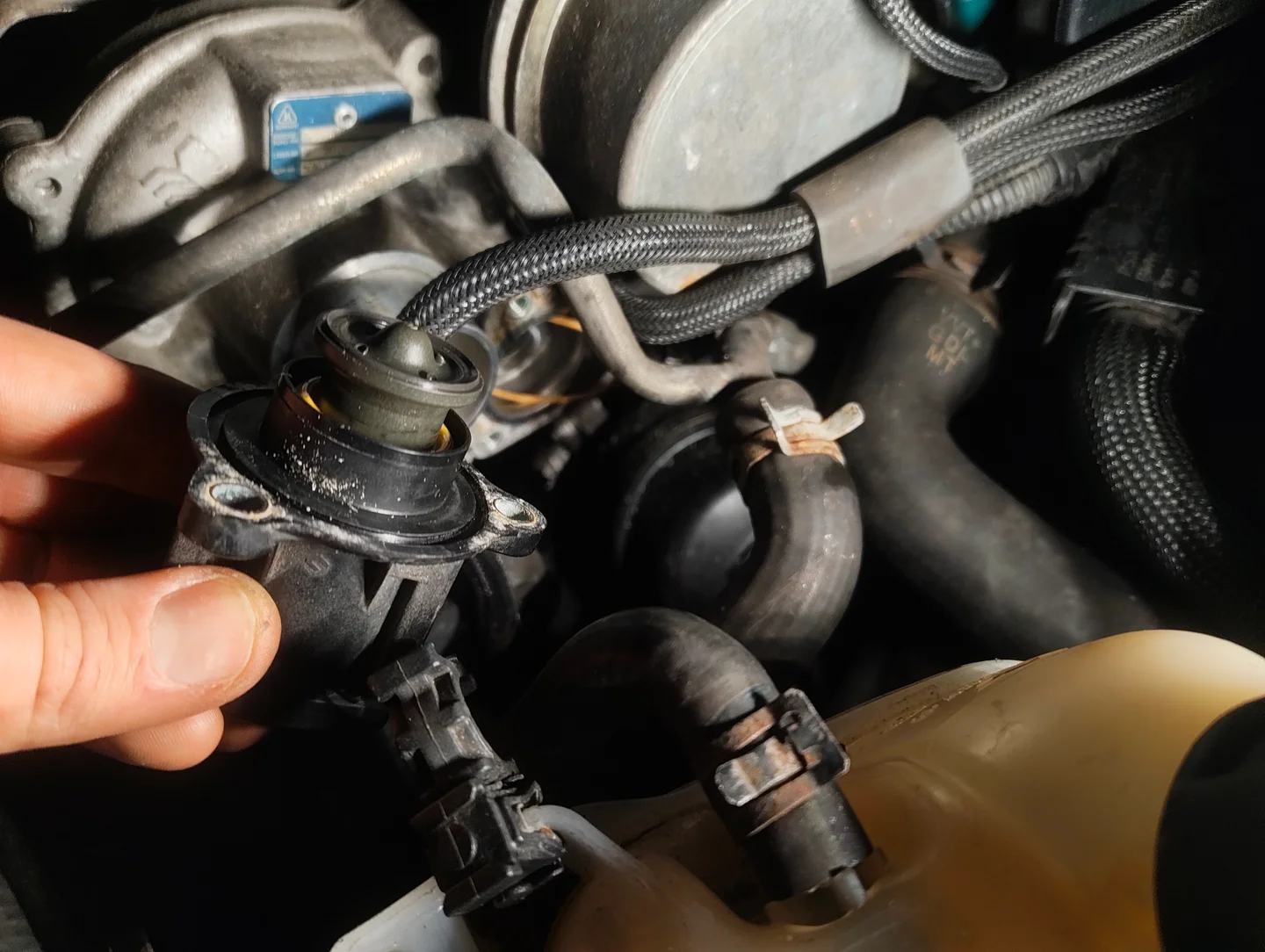 Diverter valve removed