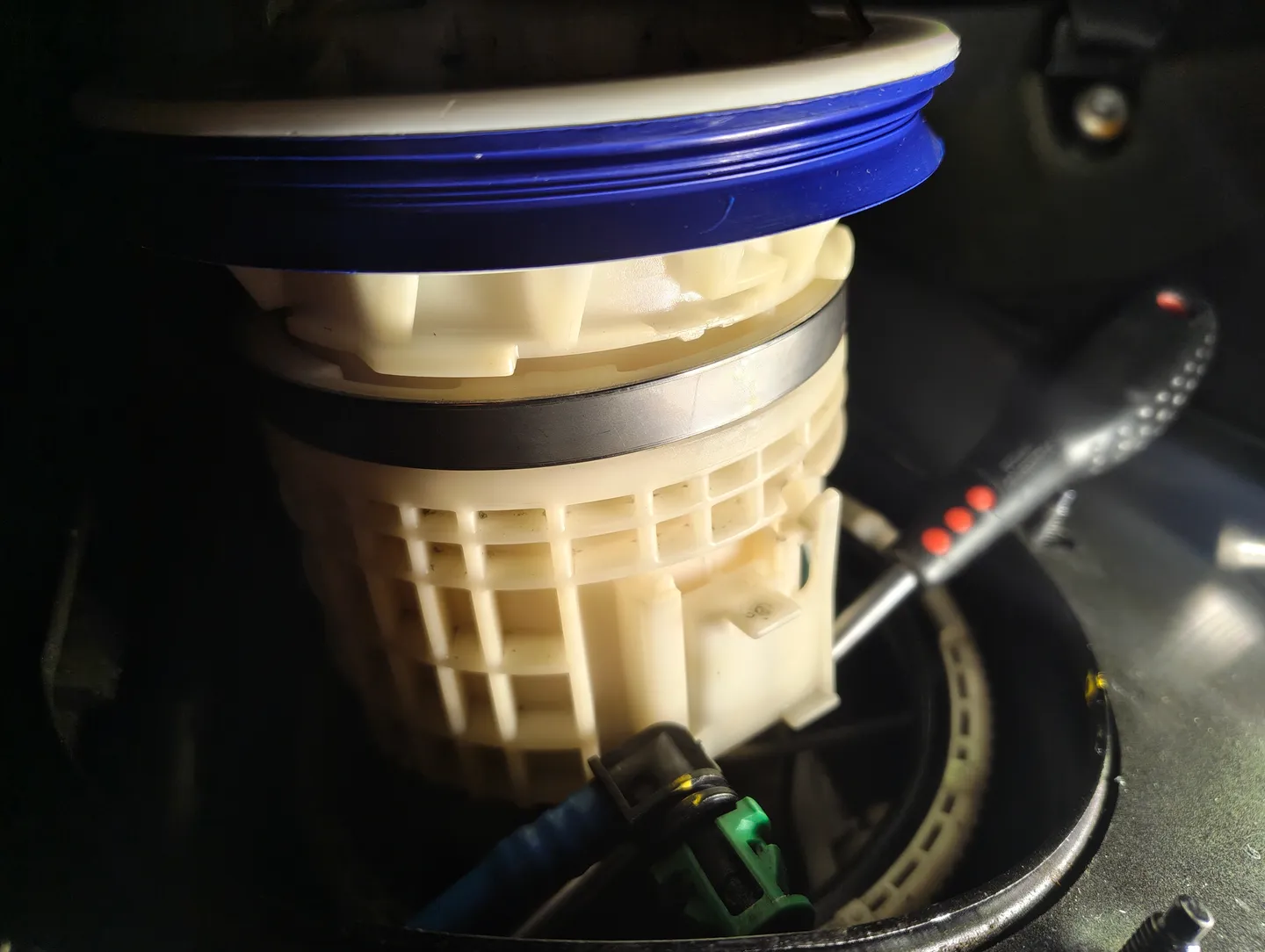 Fuel filter housing prior to installation