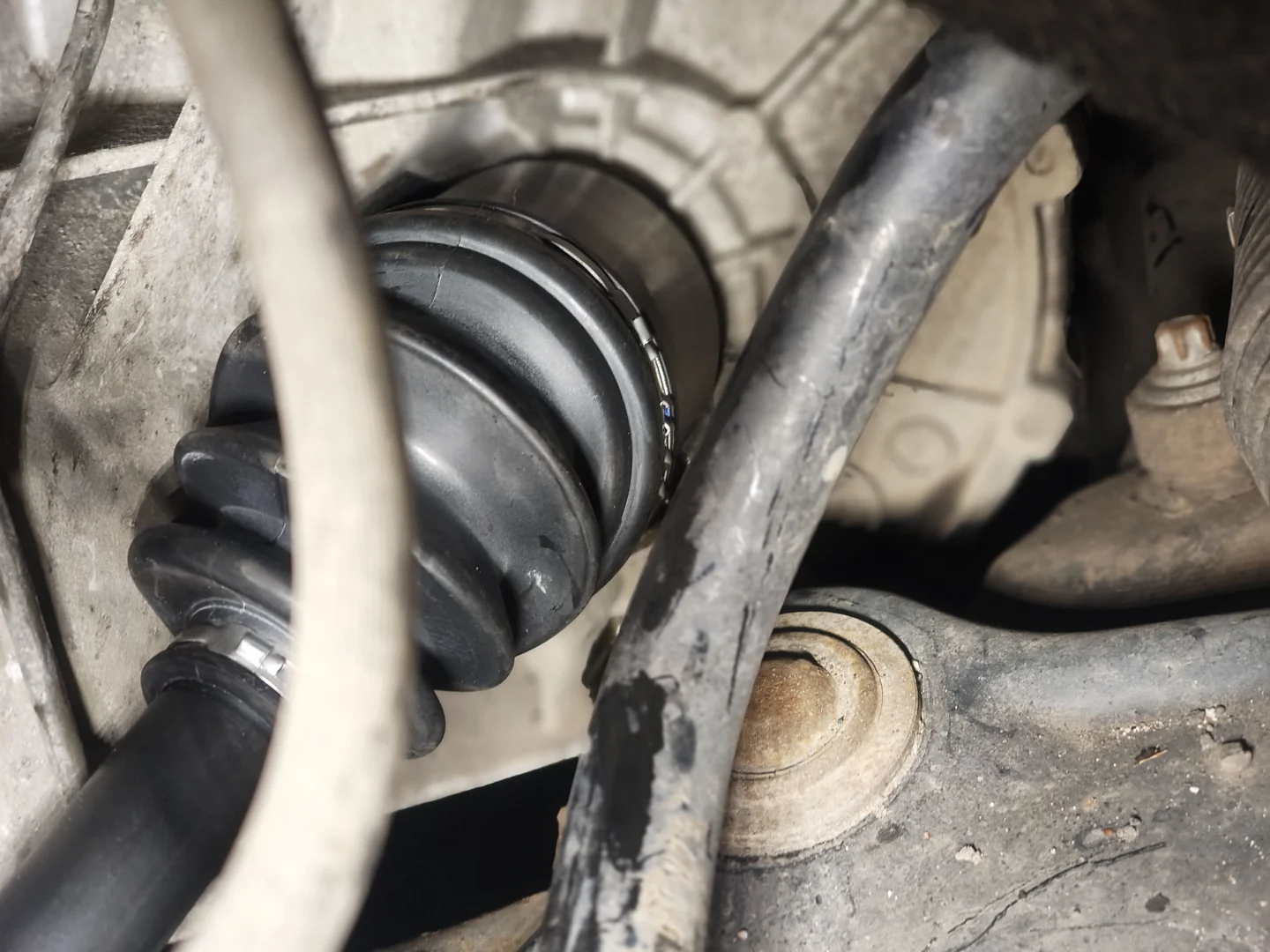 New front passenger side driveshaft