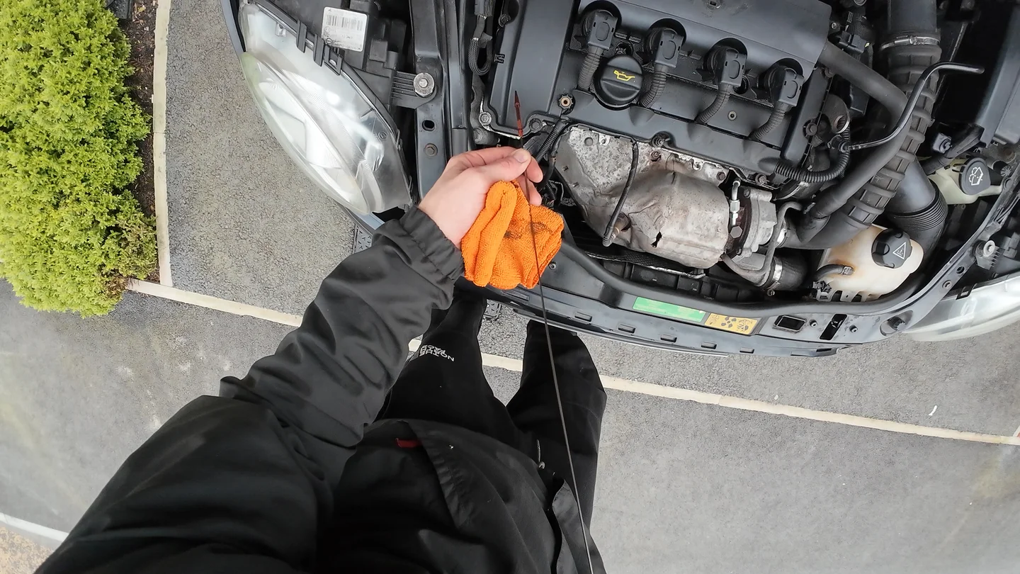 Oil level check