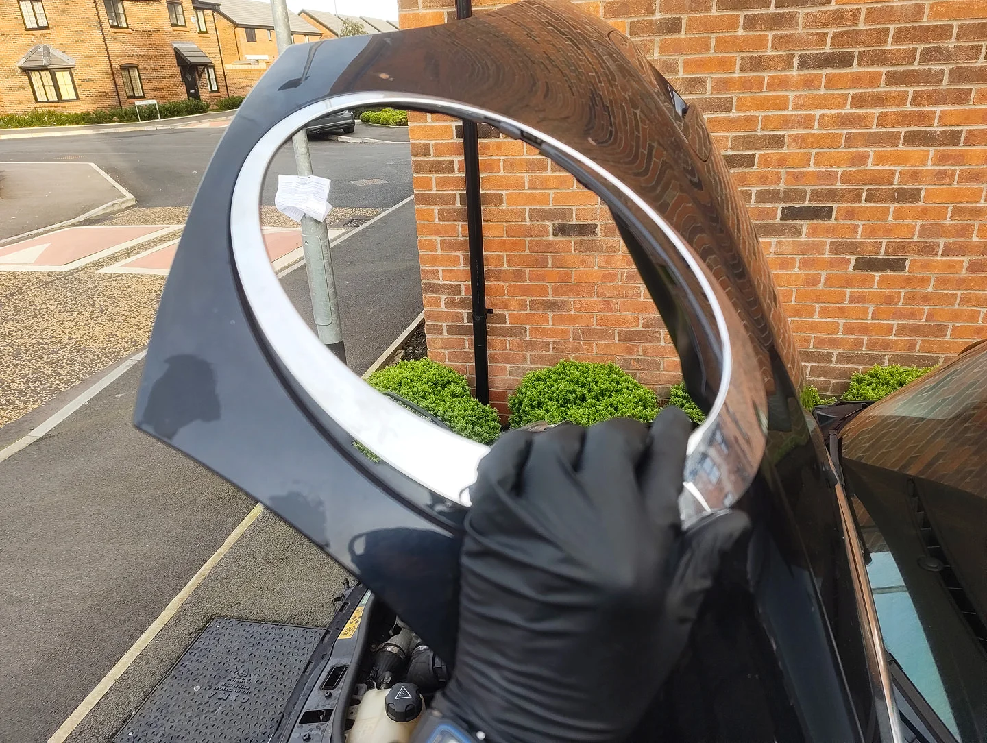 Pulling headlight trim off