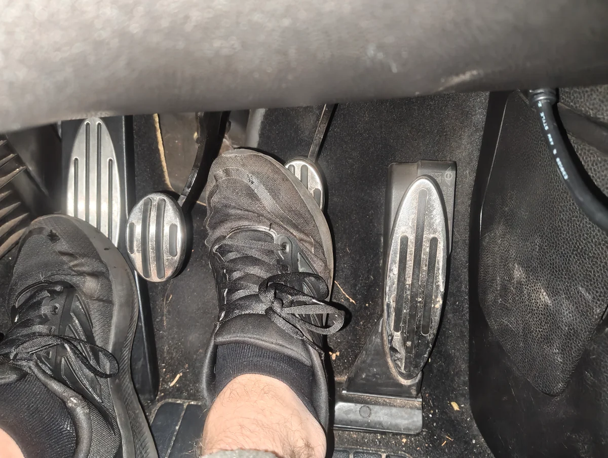 Pumping brake pedal