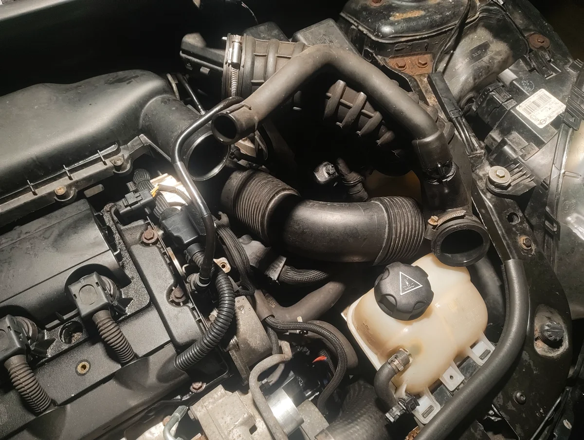 Removed boost pipe